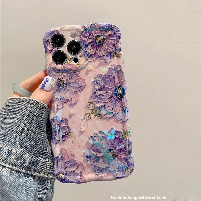 Blossom Glow Floral Pattern iPhone Case - Image 4