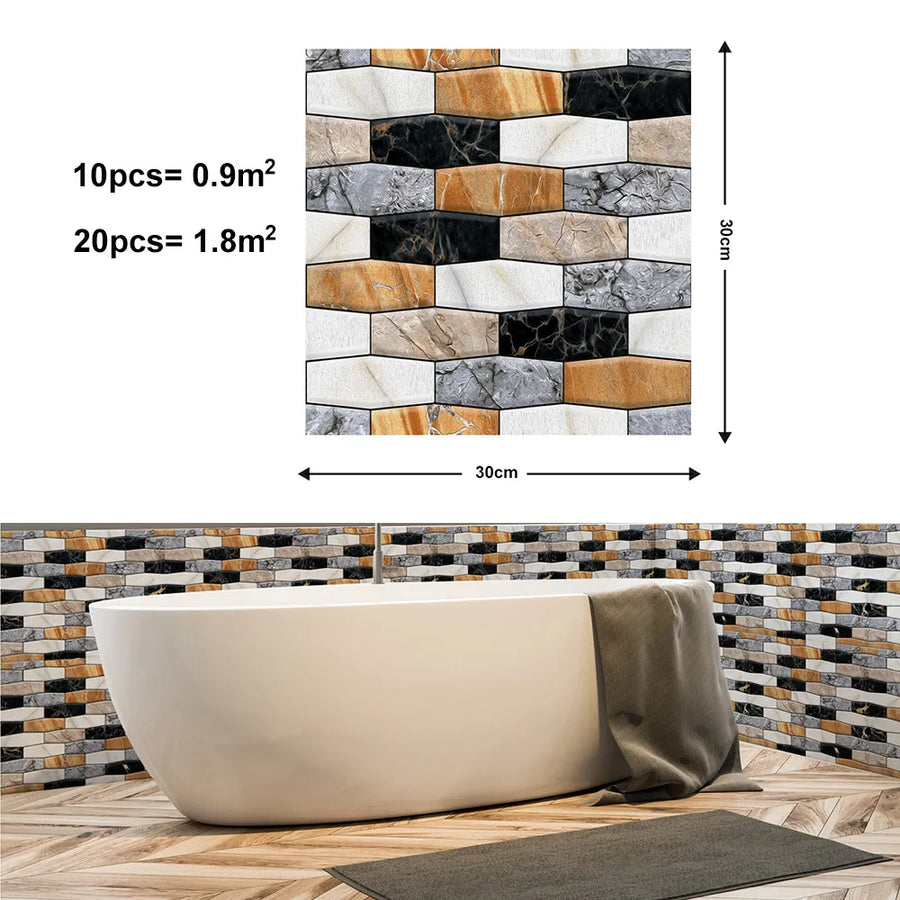 3D Wall Brick Pattern Decal - Image 4