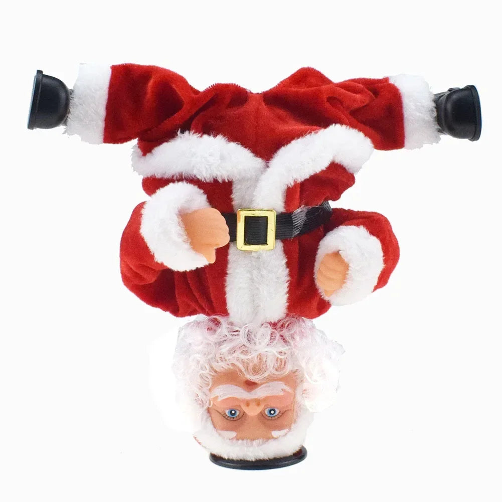 Breakdancing Santa Dynamic Christmas Figurine