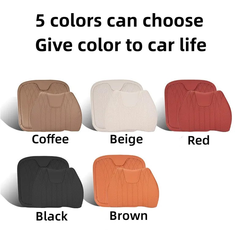 Leather Breathable Comfy Premium Car Seat Cushion - Image 5