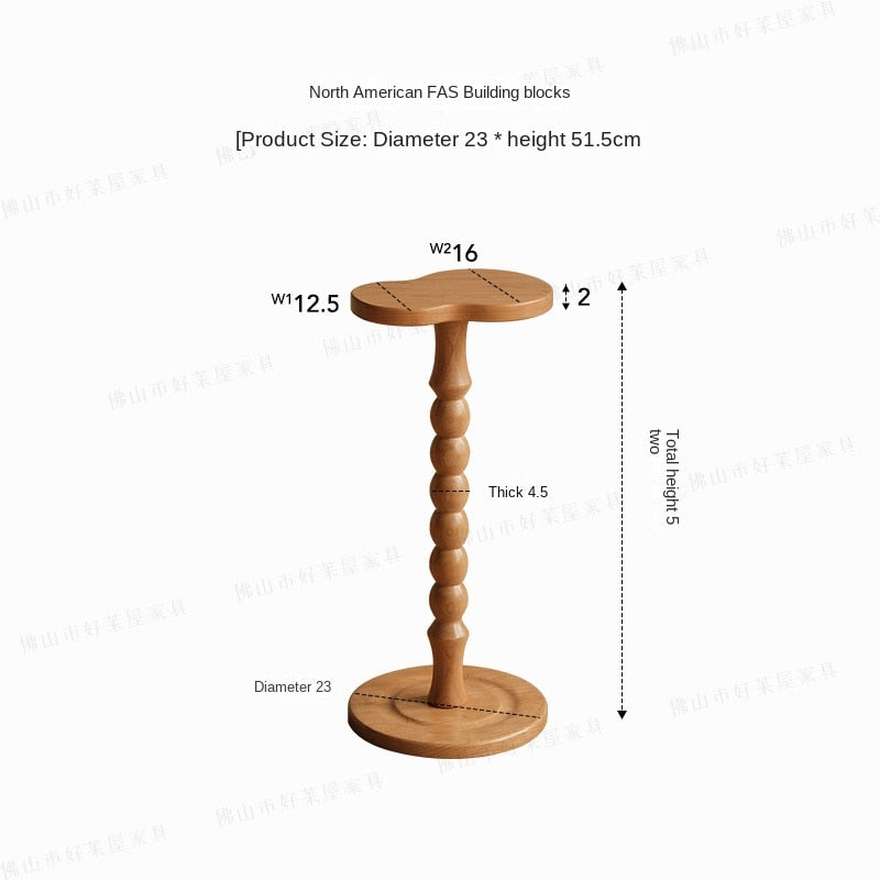 Medieval Time Solid Wood Mini Coffee Table - Image 7