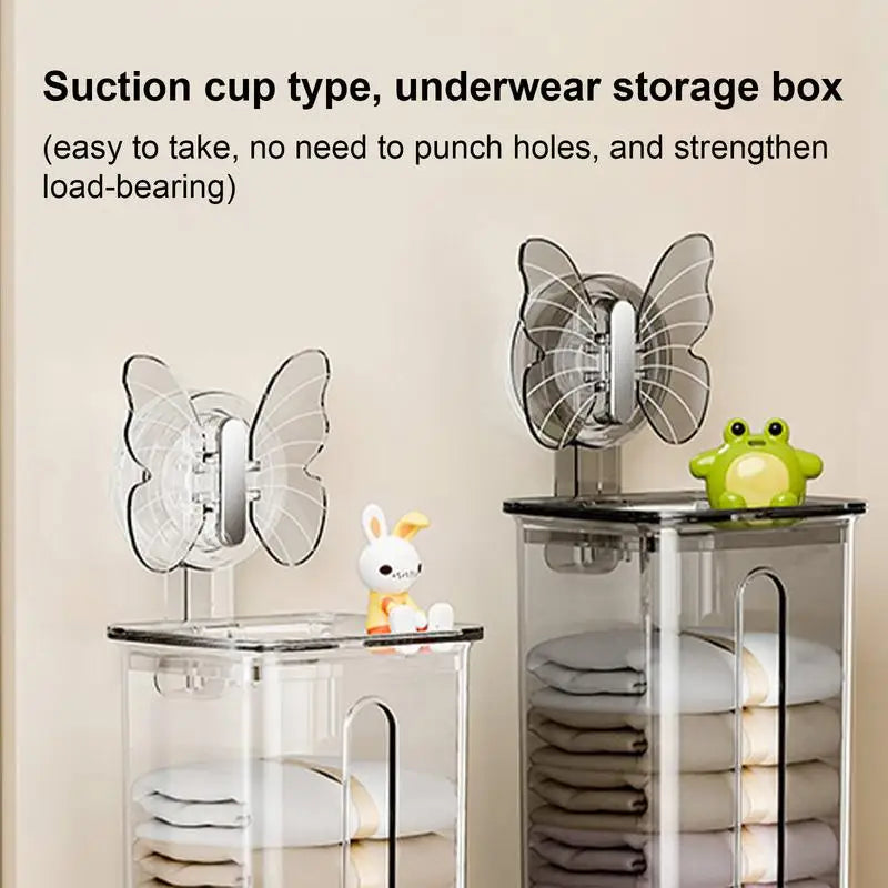 Transparent Multifunctional Wall-Mounted Sock Organizer - Image 4