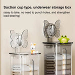 Transparent Multifunctional Wall-Mounted Sock Organizer