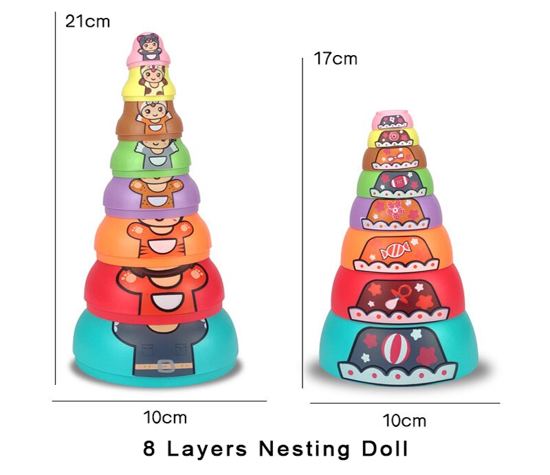 Educational Colorful Kids Matryoshka Dolls - Image 7