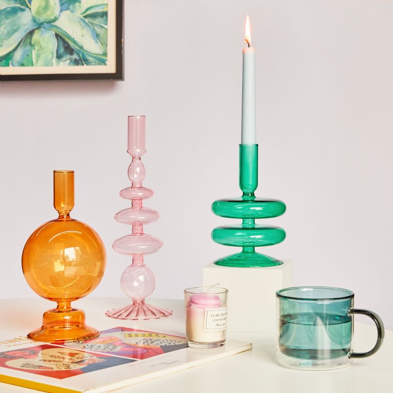 Spiral Geometric Candle Holders - Image 0