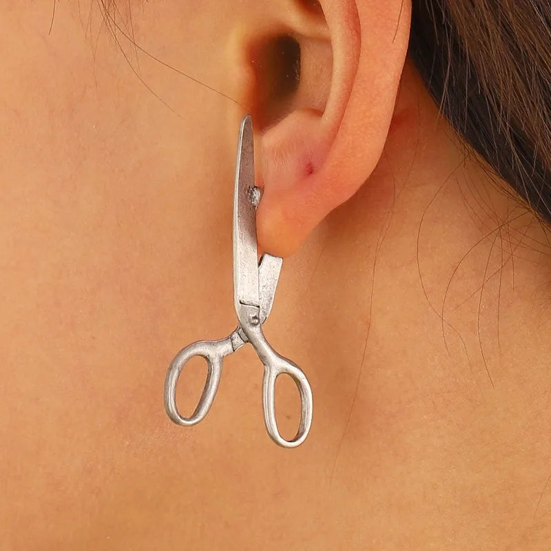 Scissor Design Artisan Earrings - Image 0