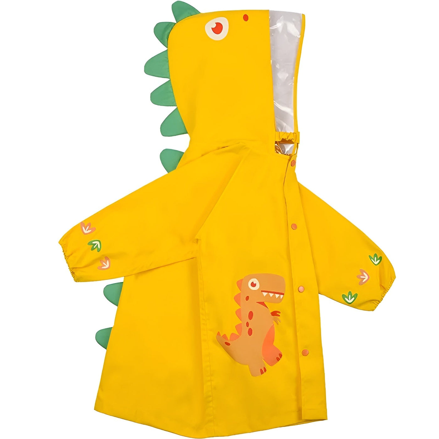 Happy Dinosaur Outdoor Hooded Kids Raincoat - Image 5