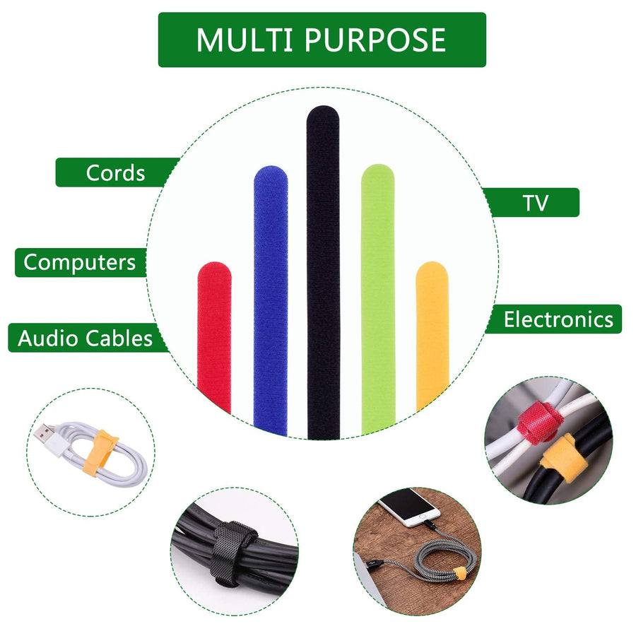 Multicolor Separable Cable Organizer Ties - Image 5