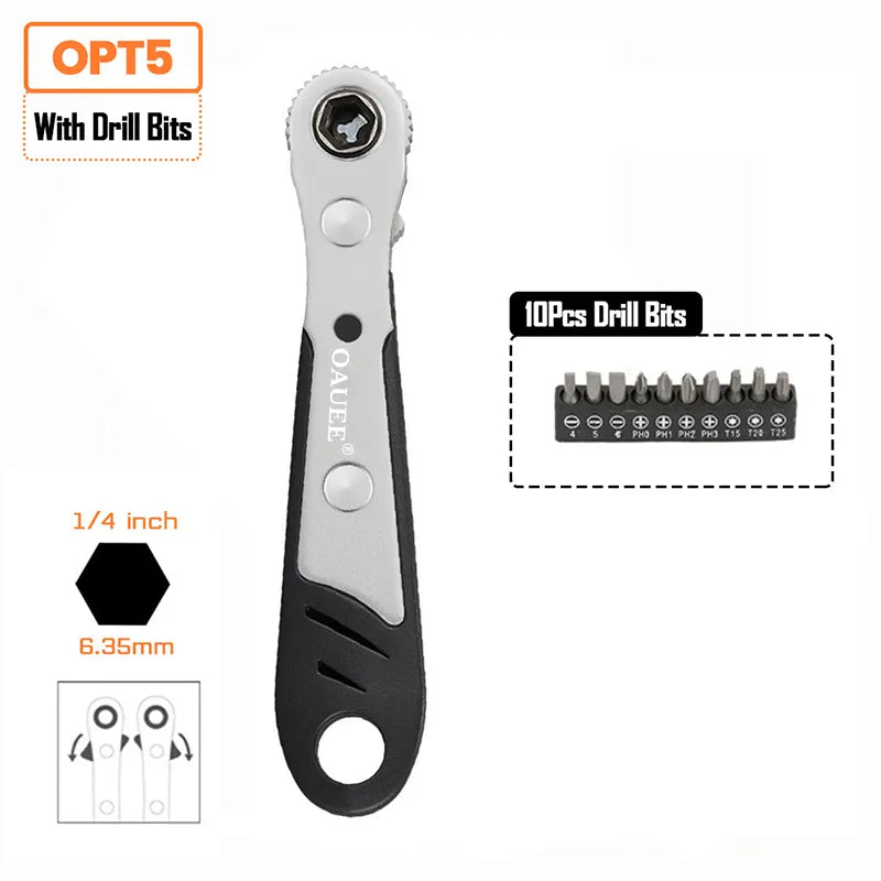 Mini Quick Hexagon Ratchet Wrench Tool - Image 7