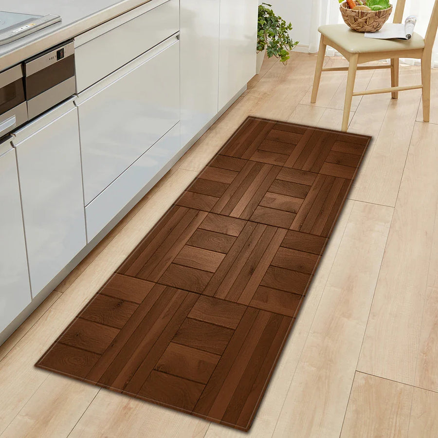 Vintage Wood Look Non-slip Cute Rugs - Image 17
