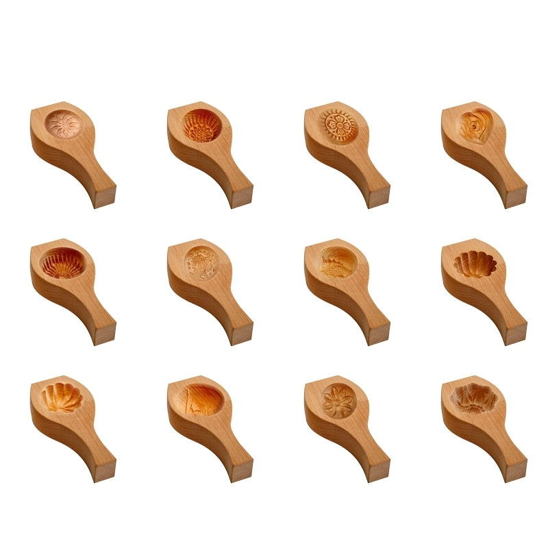 Wooden Moon Dumpling Maker Mold - Image 4