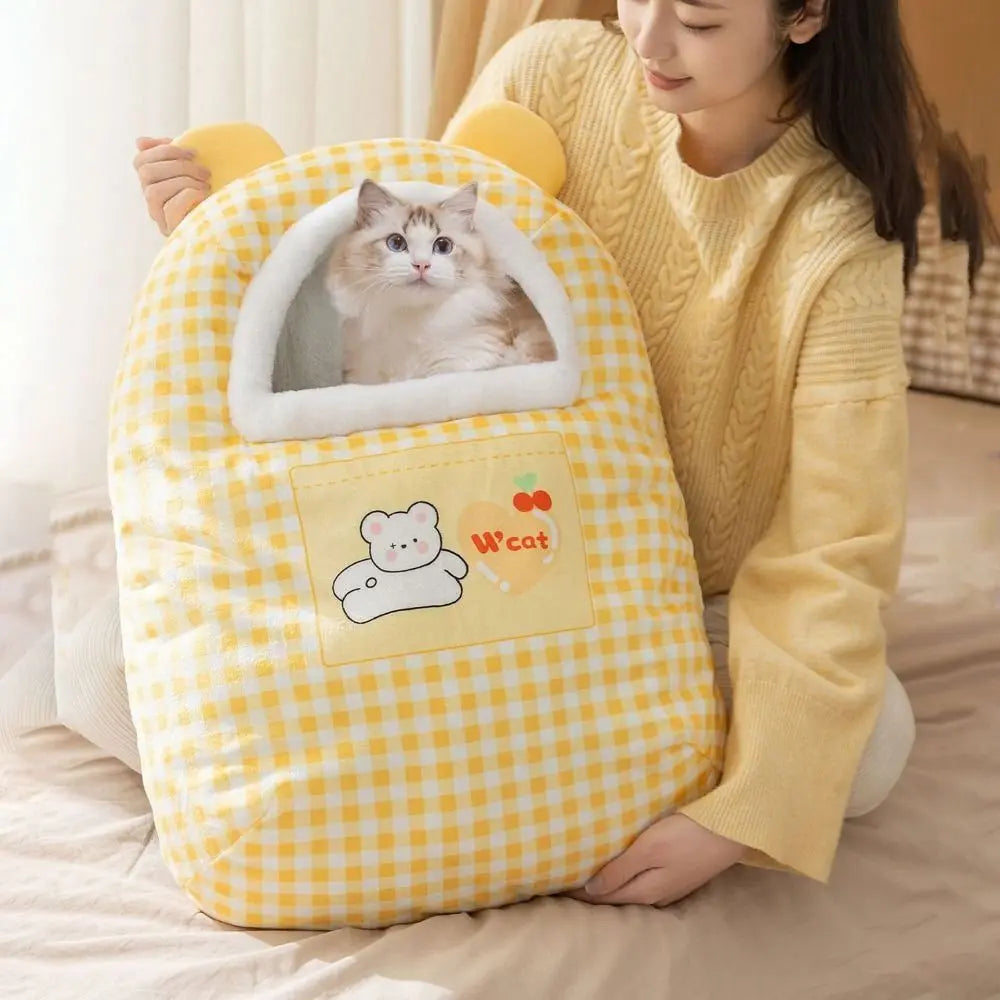 Snuggle Dreams Comfy Cat Bed House - Image 4