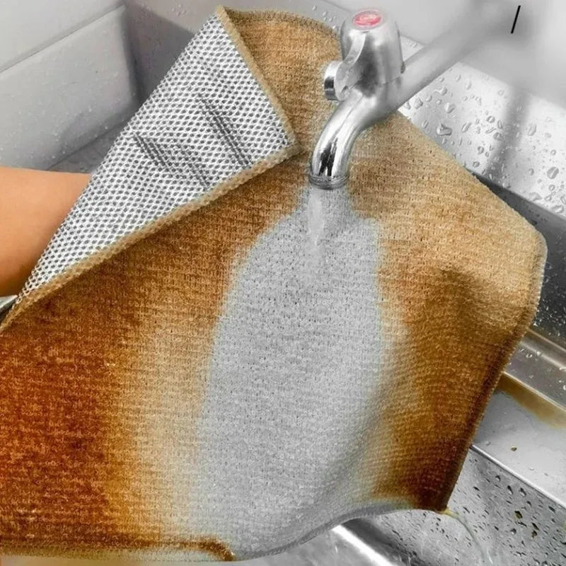 Silver Wire Double-Sided Ultra-Absorbent Design Cleaning Cloth - Image 3