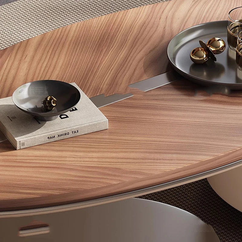 Nordic Leaf Wooden Elegant Coffee Table - Image 6