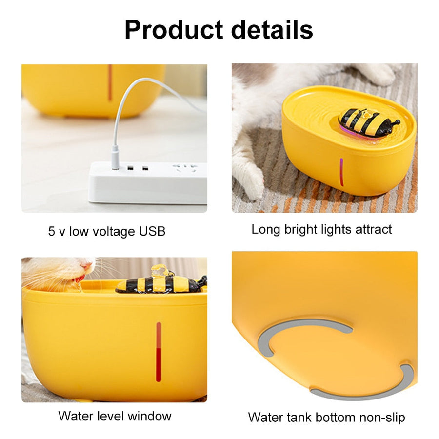 Honey Flow Pet Automatic Water Fountain - Image 5