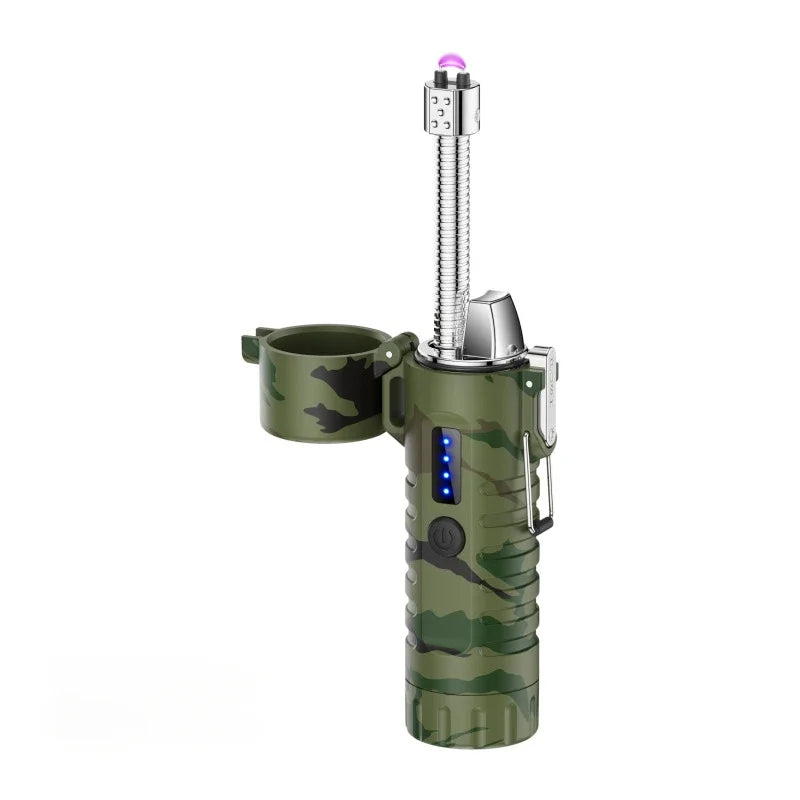 Metal Windproof Heavy Duty Waterproof Flashlight Lighter - Image 5