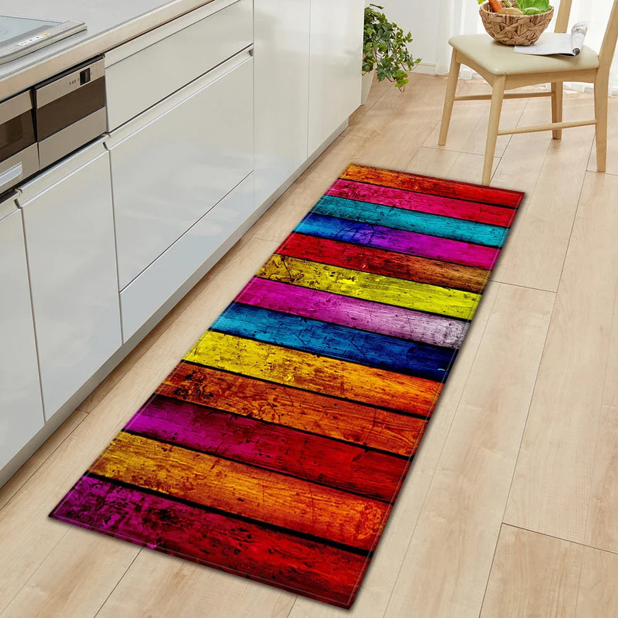 Vintage Wood Look Non-slip Cute Rugs - Image 6