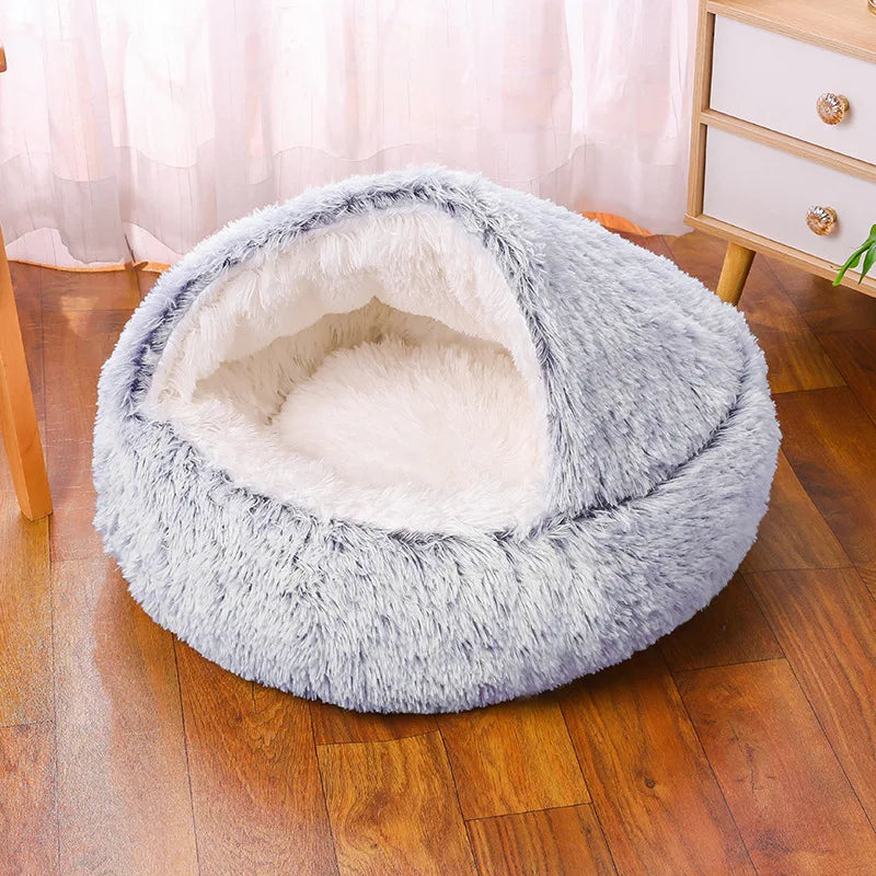 Snuggle Nest Plush Covered Pet Bed - Image 10
