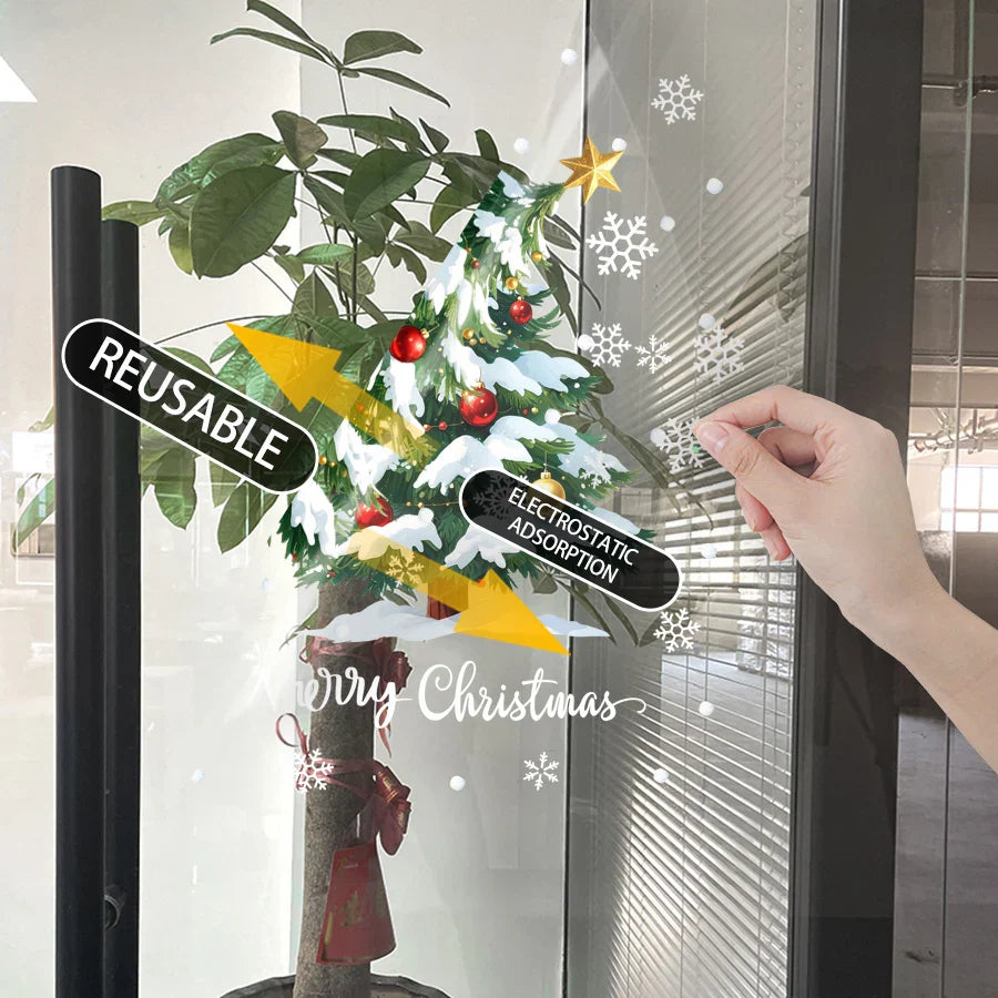 Merry Glow 3D Christmas Tree Sticker - Image 6