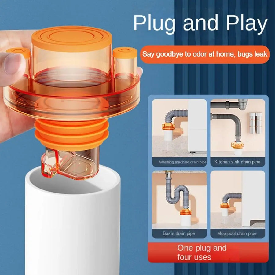 Odor Prevention Automatic Drainage Pipe Adapter Drainer - Image 7