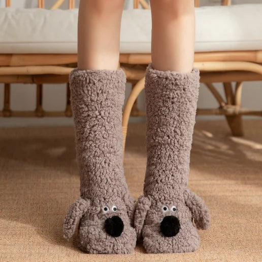 Fluffy Ears Cozy Long Socks - Image 8