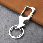 Mini Foldable Bottle Opener Keychain Knife