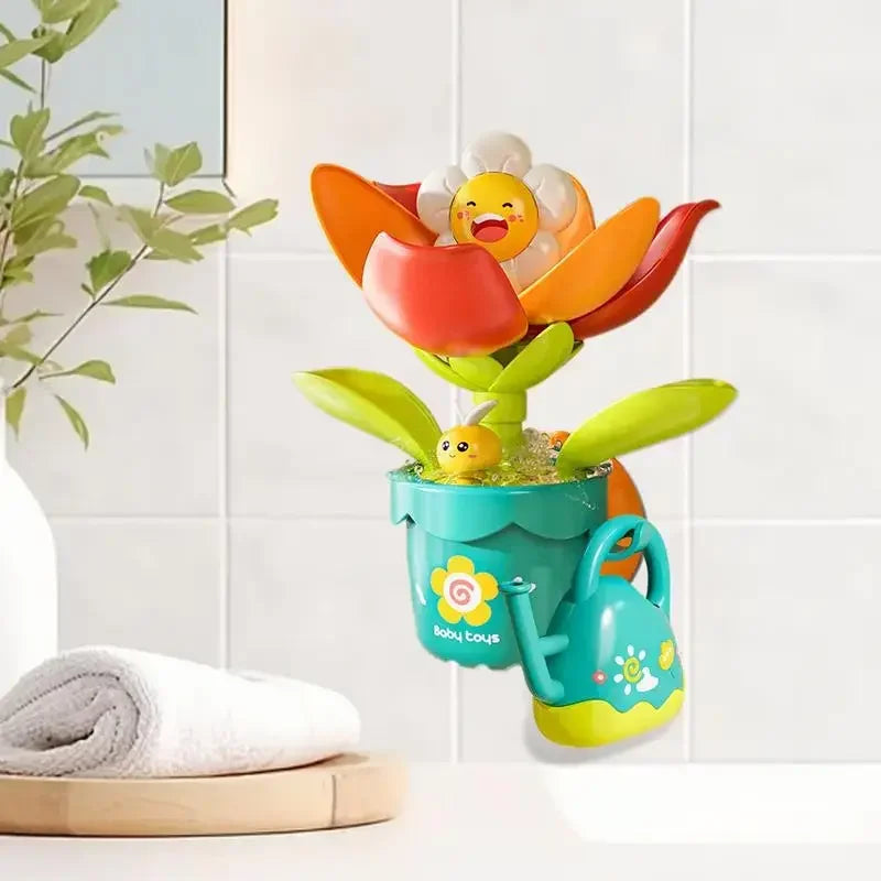 Blooming Flower Waterfall Baby Bath Toy - Image 4