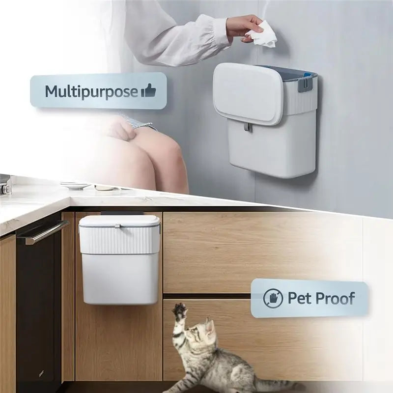 Hands-Free Self Sealing Smart Trash Can - Image 2