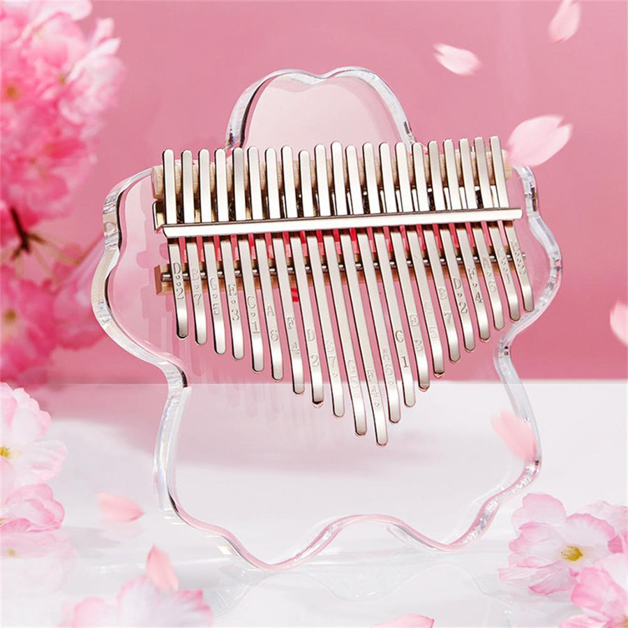 Cherry Blossom Kalimba Acrylic Thumb Piano - Image 3