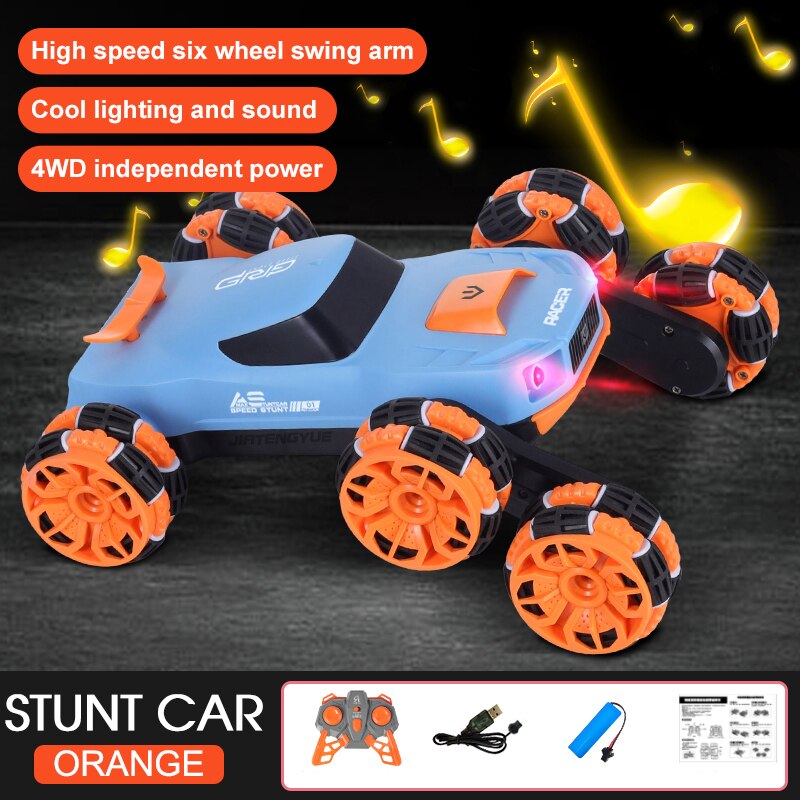 Six-Wheel Electric RC Stunt Toy Car - Image 7