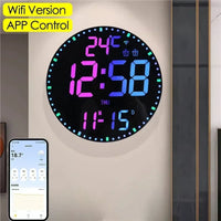 Neon Pulse Smart RGB Multifunctional Wall Clock - Image 3