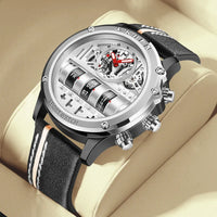 Time Capsule Rotating Calendar Engine Dial Watch - Image 5