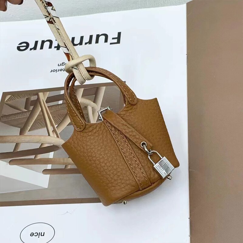 Cowhide Stylish Bag Airpods Case - Image 11