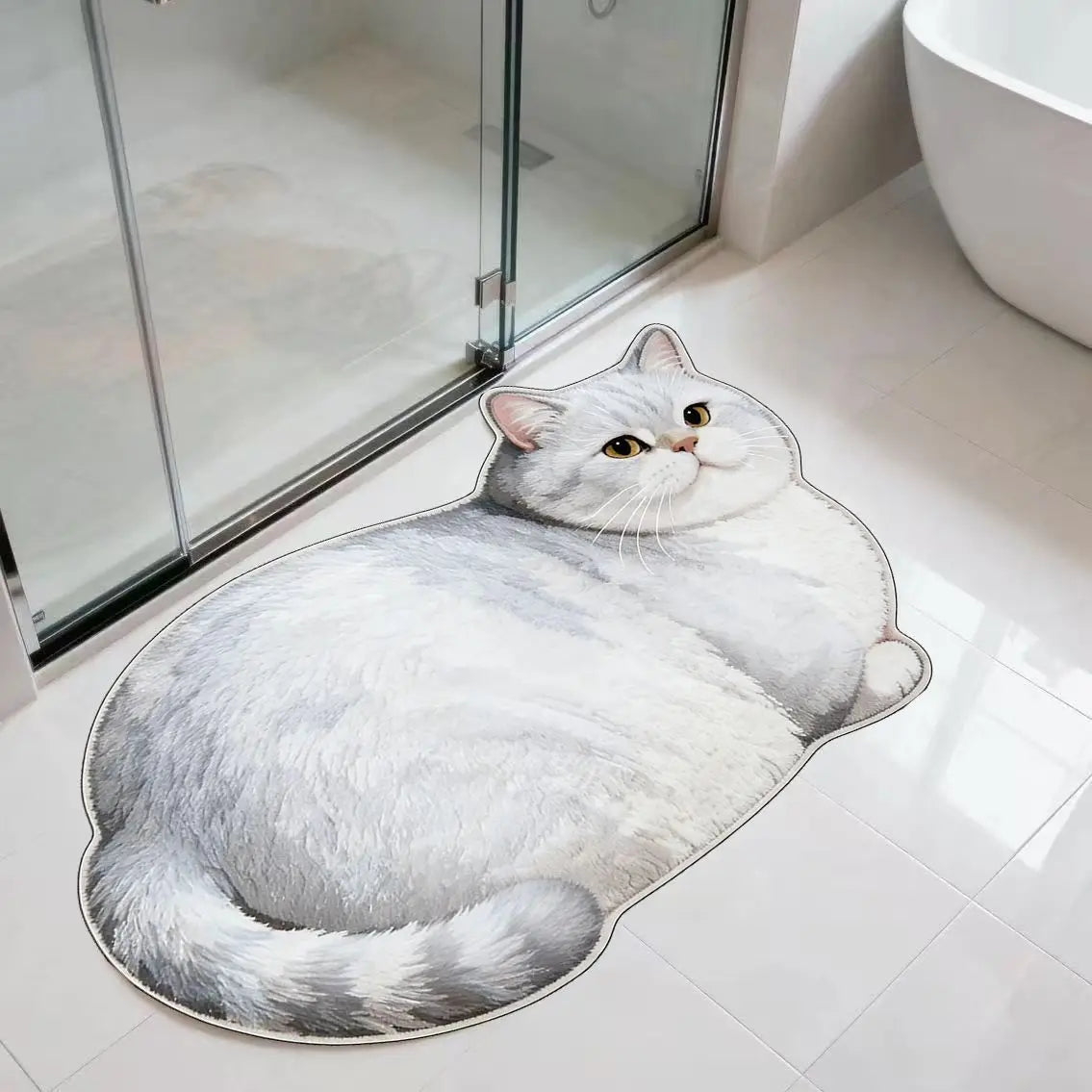 Chubby Cat Quick Dry Bath Mat - Image 7