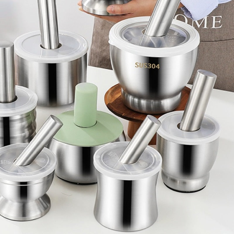 Stainless Steel Effortless Garlic Grinding Bowl - Image 1