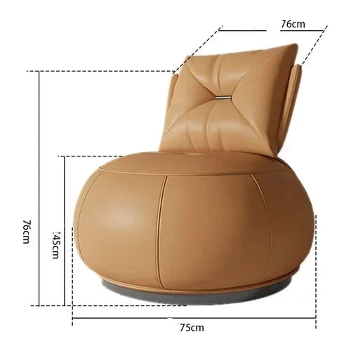 Ergonomic Back Support Rotating Lounge Chair - Image 7