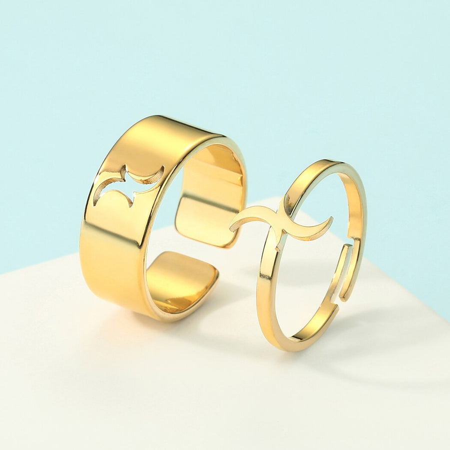 2pcs Together Forever Couple Rings - Image 10