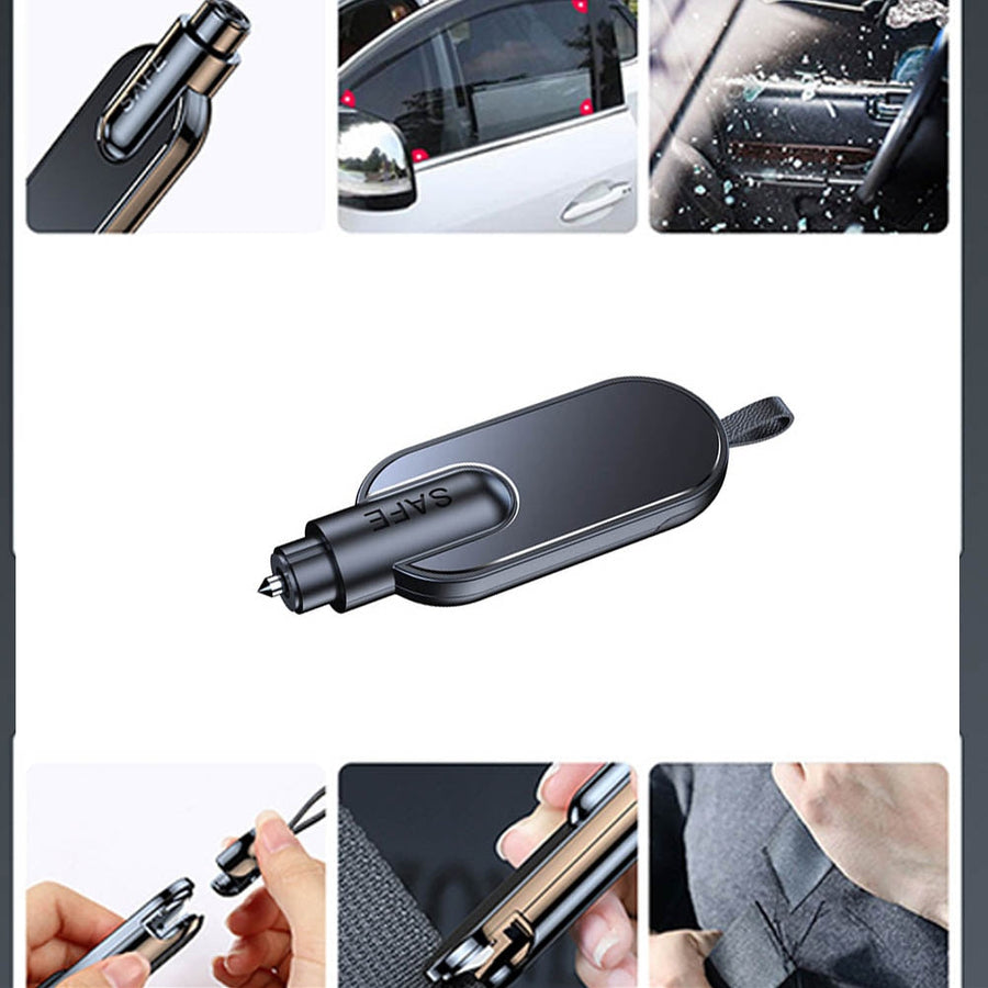 Car Belt Cutter Window Breaker Emergency Keychain - Image 2