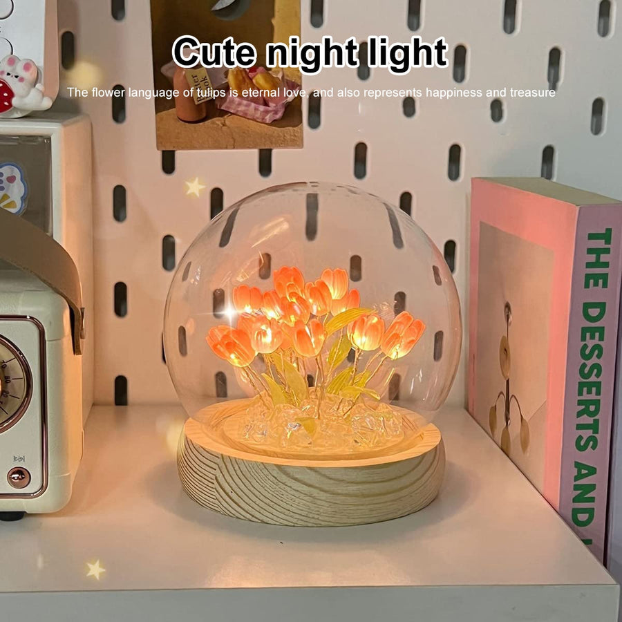 Shiny Tulip Handmade Night Lamp - Image 2