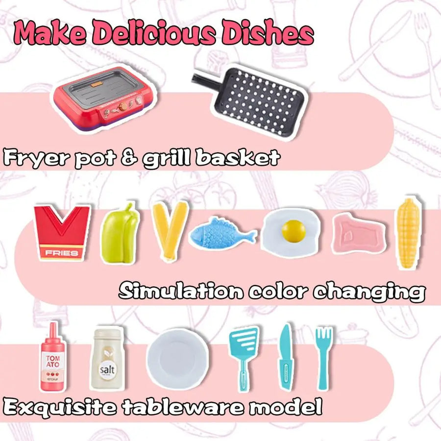 Kids Cooking Simulation Toy Set - Image 7