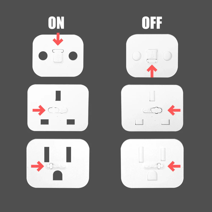 Slide Lock Protective Childproof Power Socket Cover - Image 7