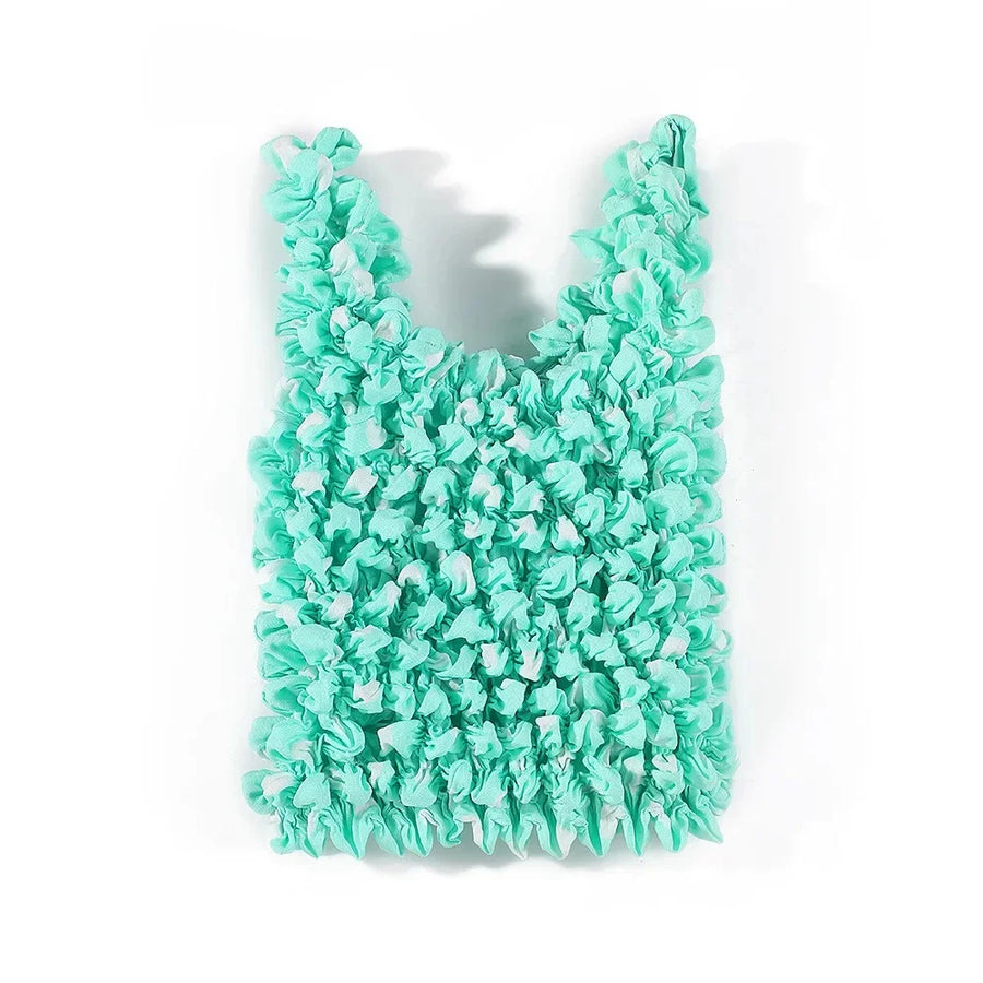 Floral Stretch Shopper Mini Elastic Bag - Image 11
