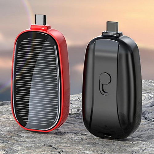Mini Solar Keychain Power Bank - Image 0