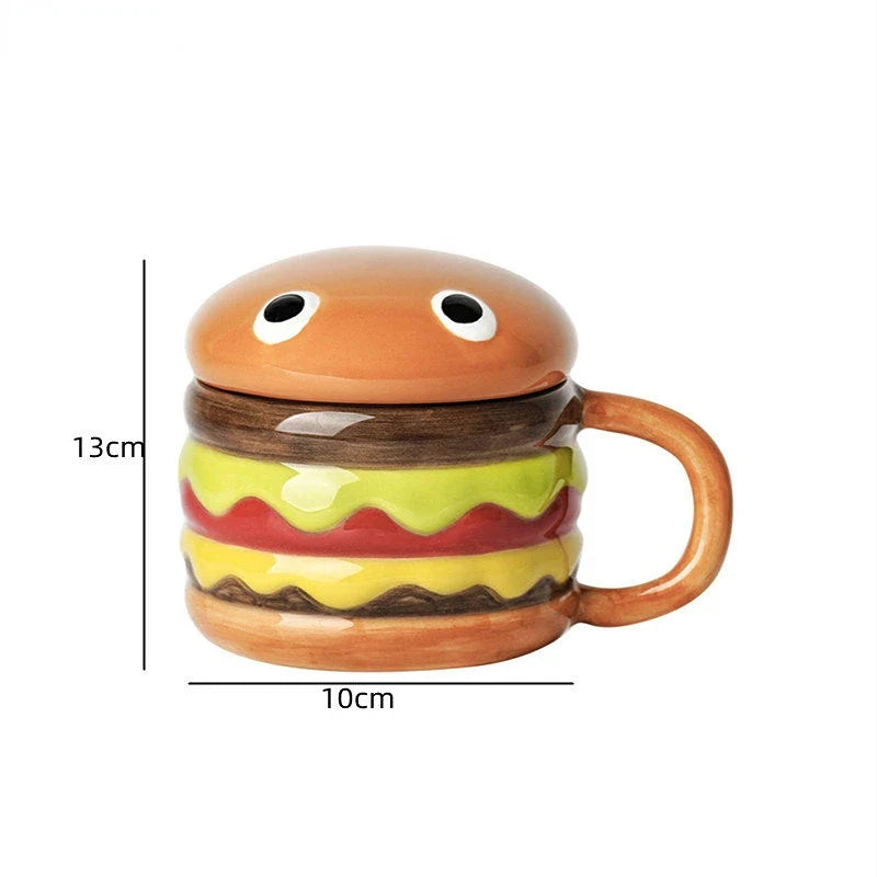 Yummy Hamburger-Shaped Ceramic Hamburger Mug - Image 6