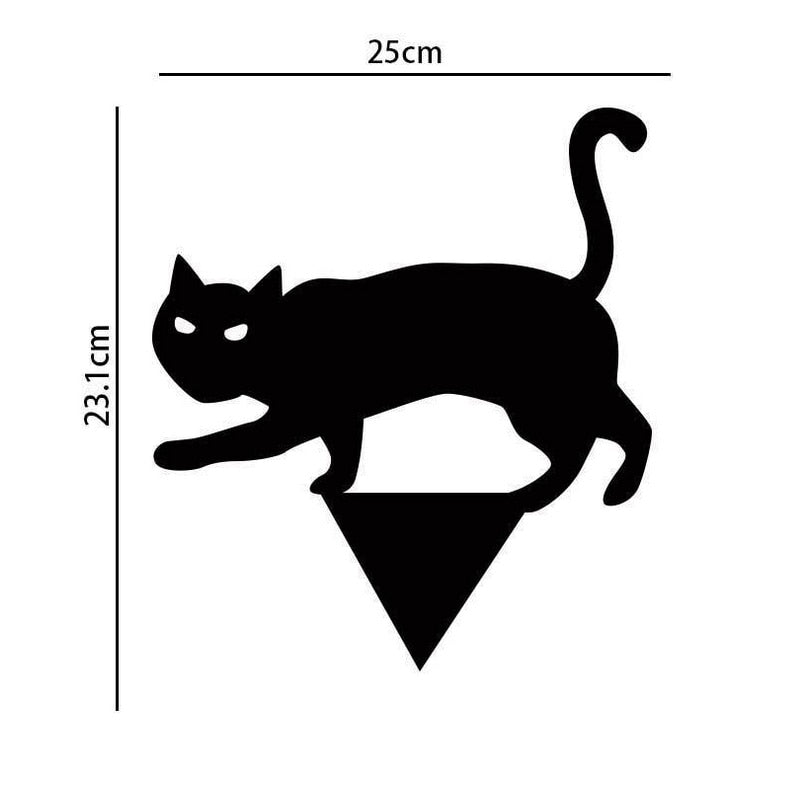 3Pcs Black Cat Garden Ornaments