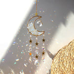 Crystal Sun Catcher Moon Decor