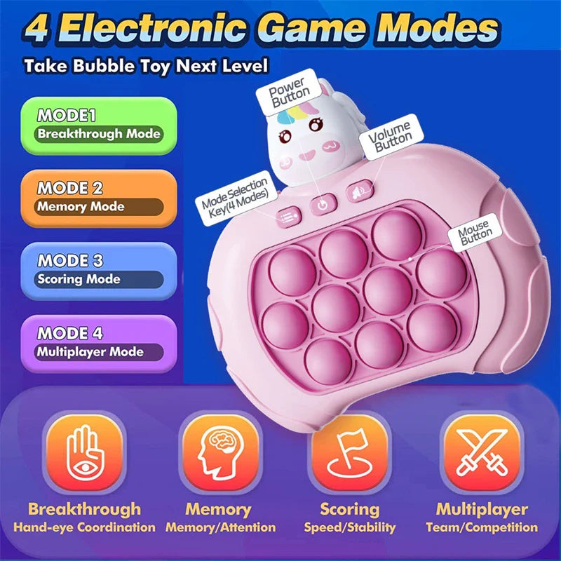 Quick Push Pop Fidget Stress Reliever Toy - Image 1