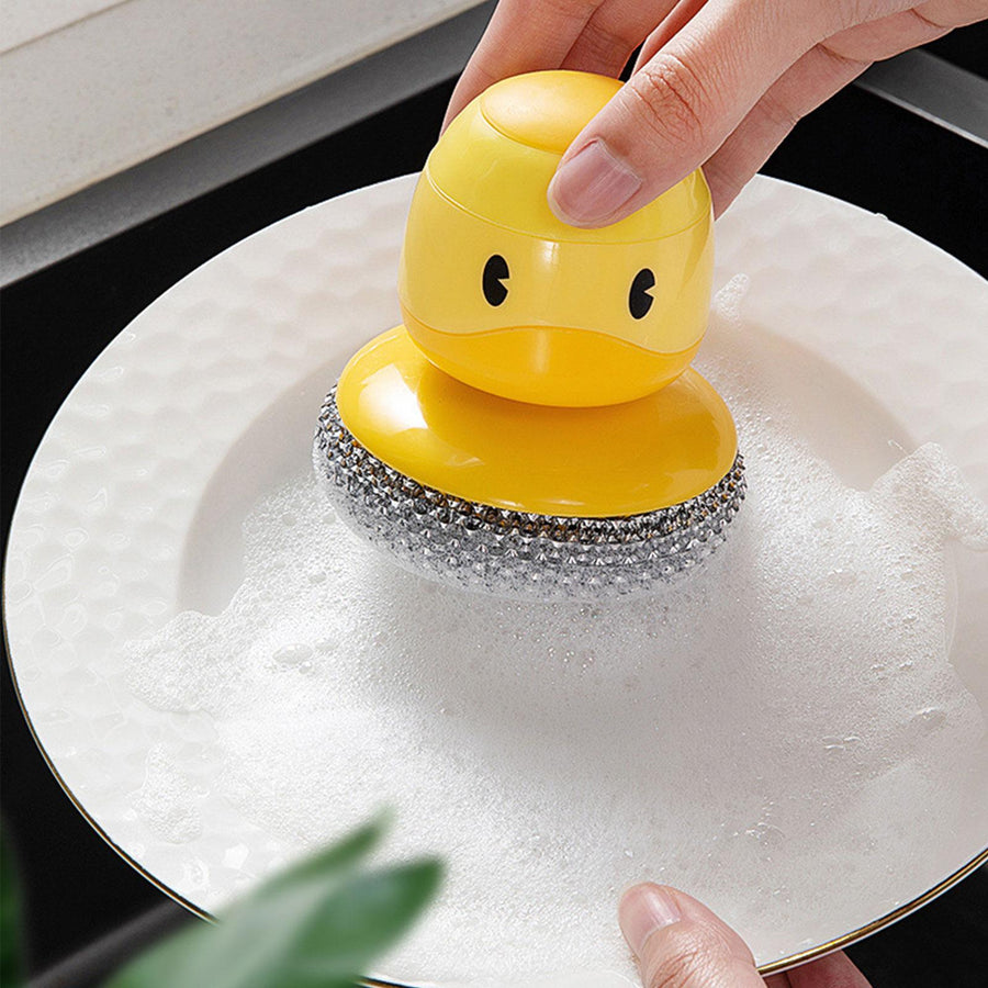 Duck Shape Dishwashing Scrubber - Image 1