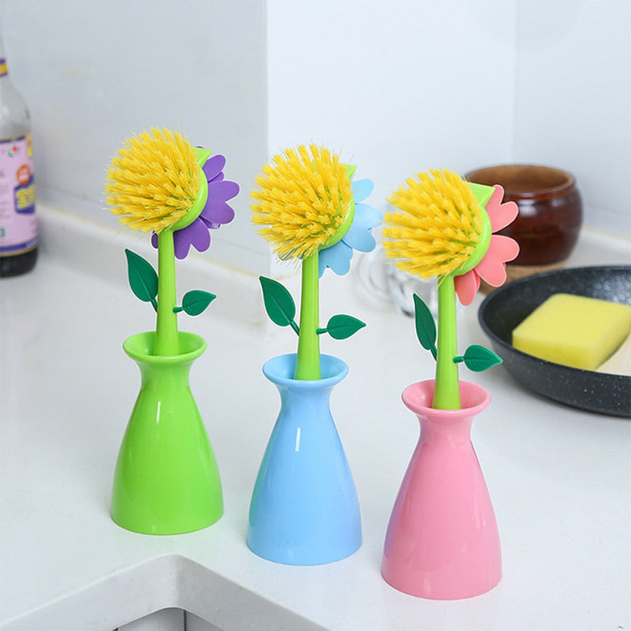 Creative Flower Pot Cleaning Brush - Image 0