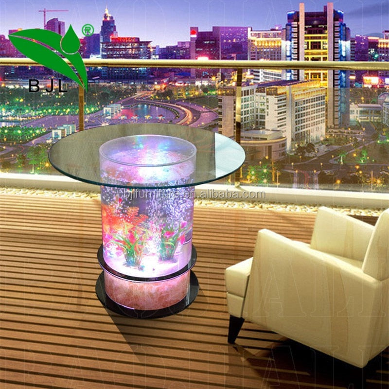 Elegant LED Magic Water Bubble Round Table - Image 5